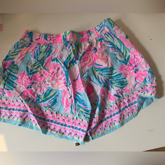 Lilly Pulitzer Blue IBIZA Gimme the Juice Engineered Shorts XXS - Picture 7 of 11